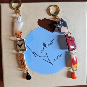 Haricot Vert Halloween Earrings